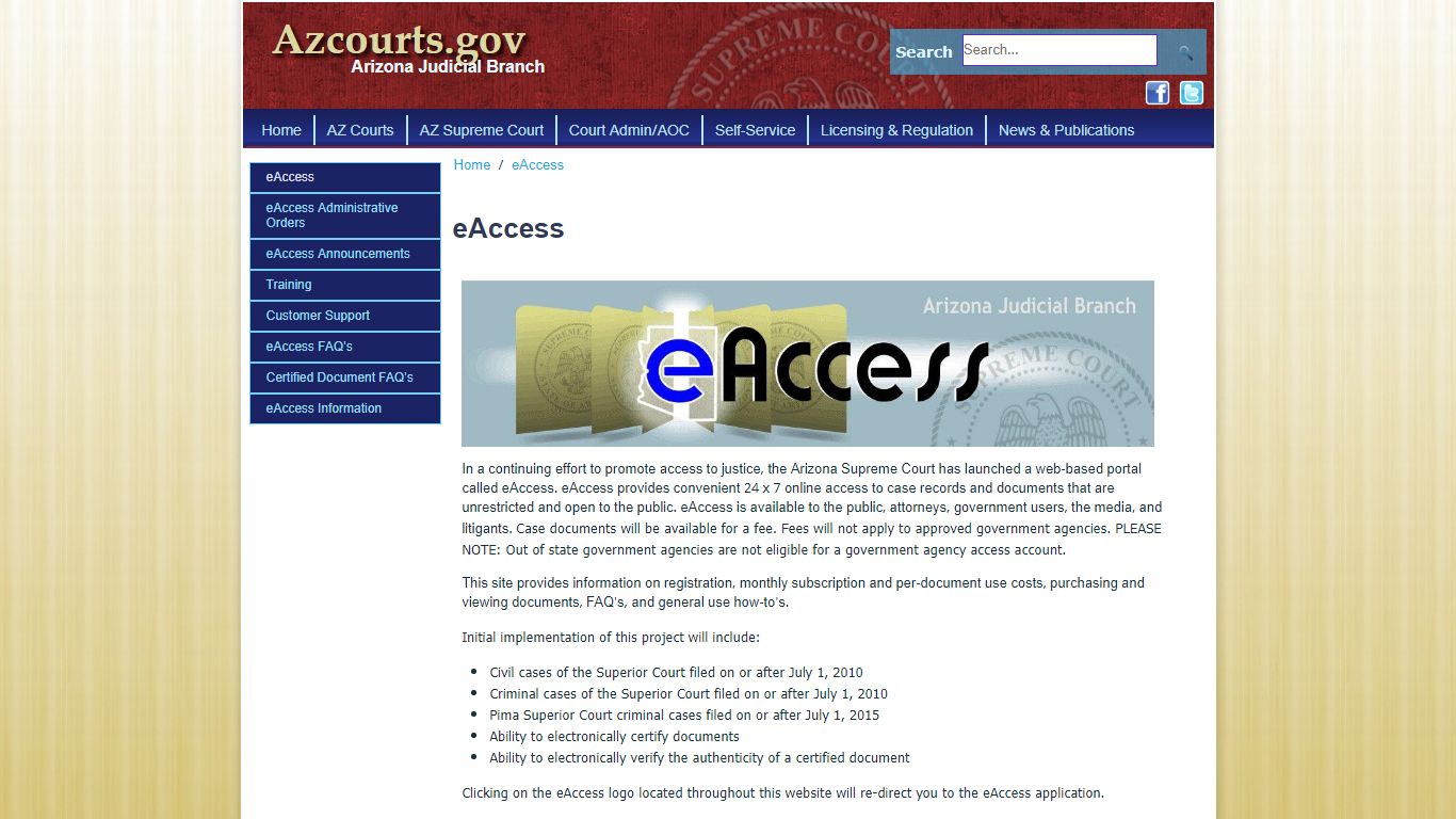 eAccess - azcourts.gov